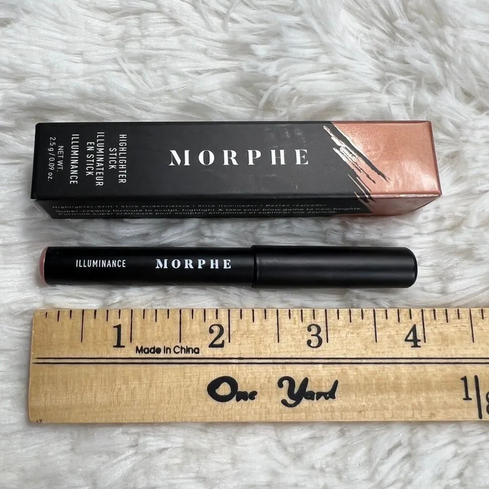 Morphe Illuminance Highlighter Stick Cream Shimmer Brow Sculpting Pencil 0.09 oz